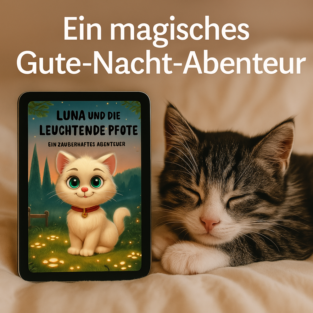 Eine Gute Nacht Geschichte über eine neugierige Katze 